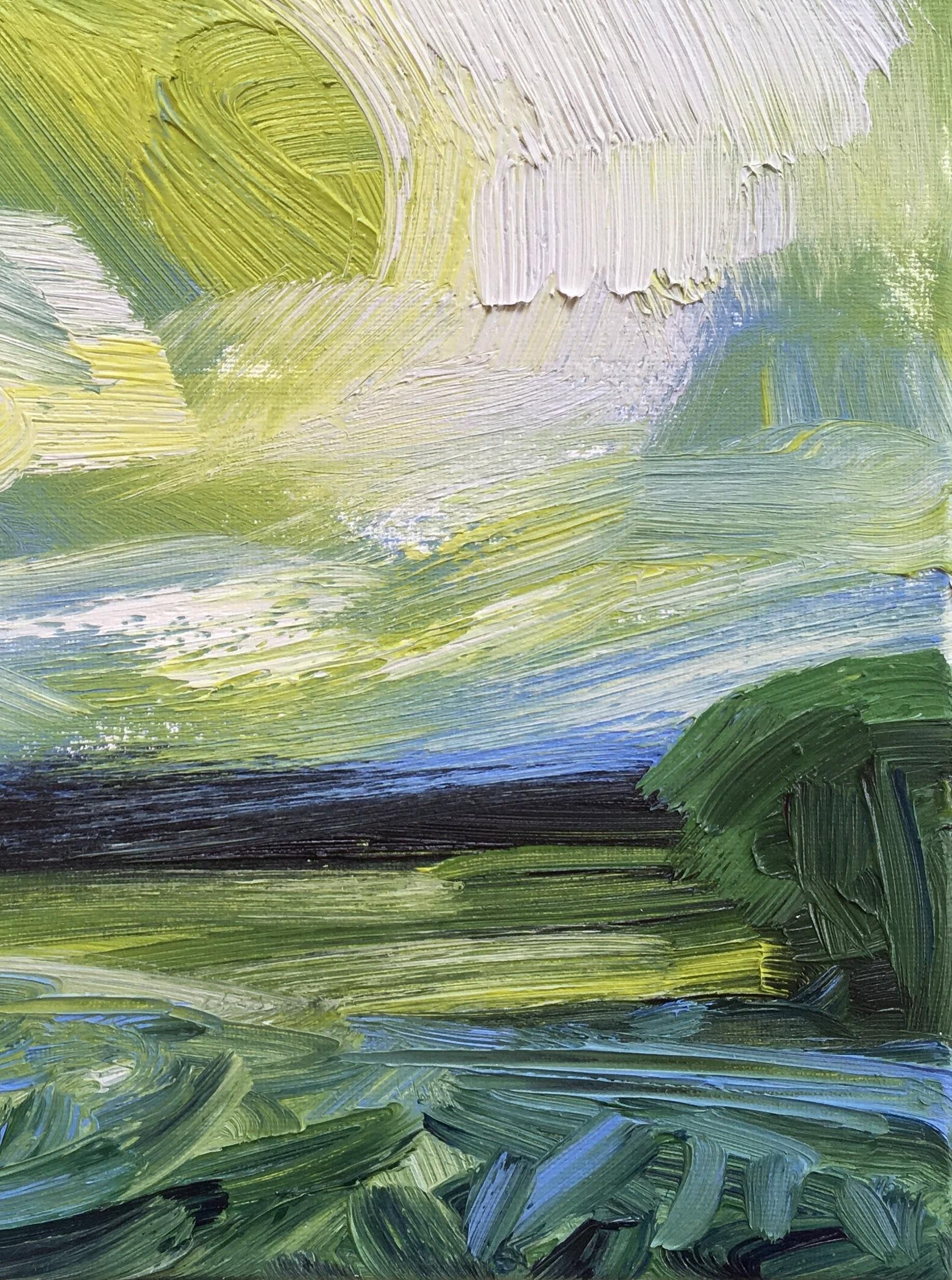 From The Garden In Spring by Suzanne Winn, Green Art, Contemporary Abstract Art For Sale 5
