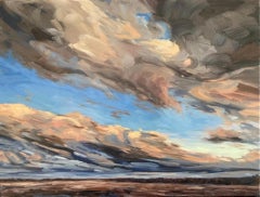 Late Afternoon In Early Autumn II, Suzanne Winn, Original Skyscape Painting