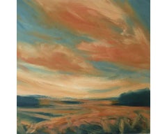 Tarda estate con olio su carta Fabriano Pittura, dipinto di Suzanne Winn