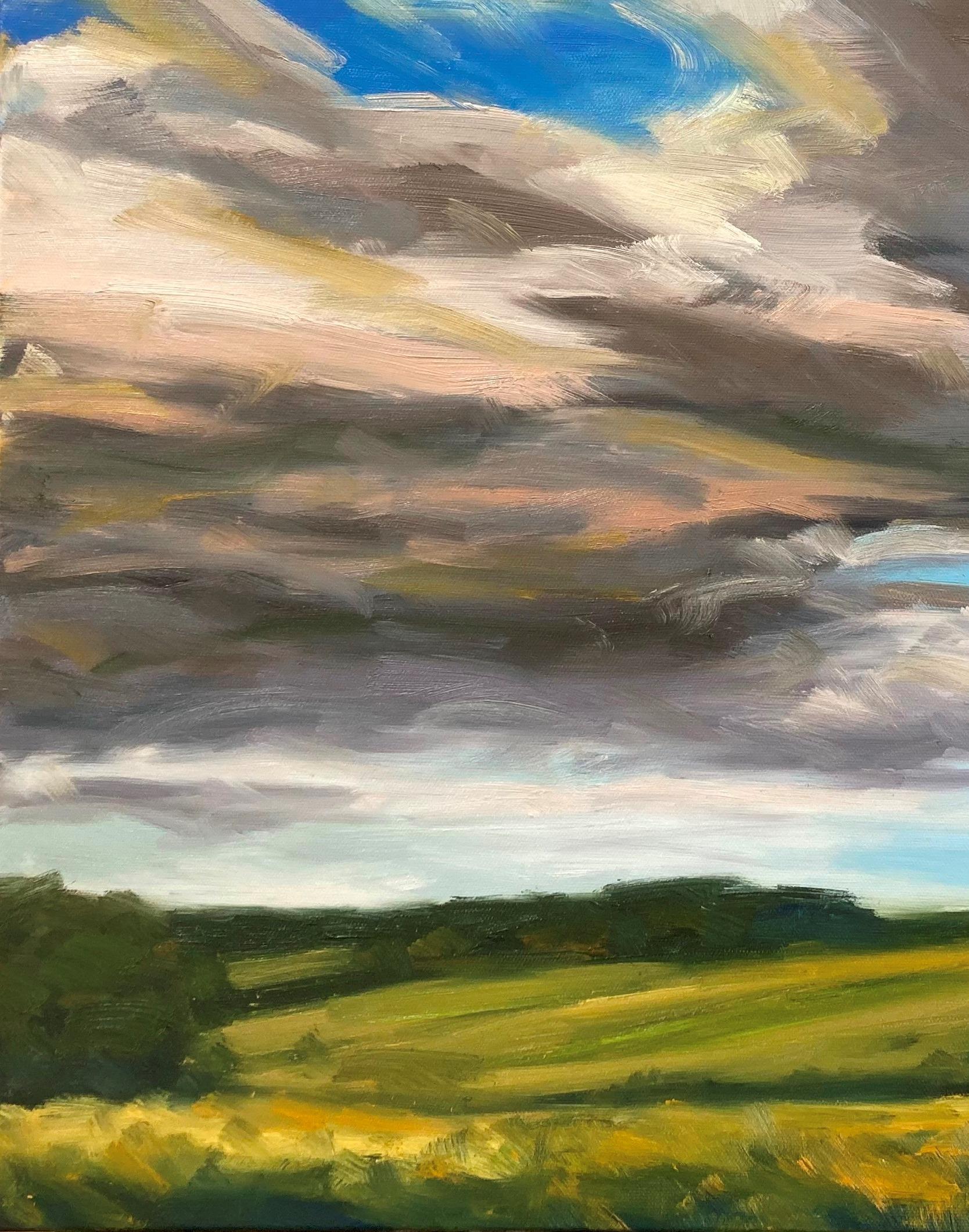 Landscape Painting Suzanne Winn - Frais d'été I