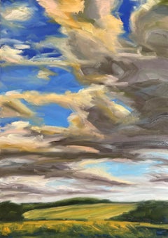 Summer Fresh II, Suzanne Winn, peinture de paysage contemporaine, œuvre d'art originale