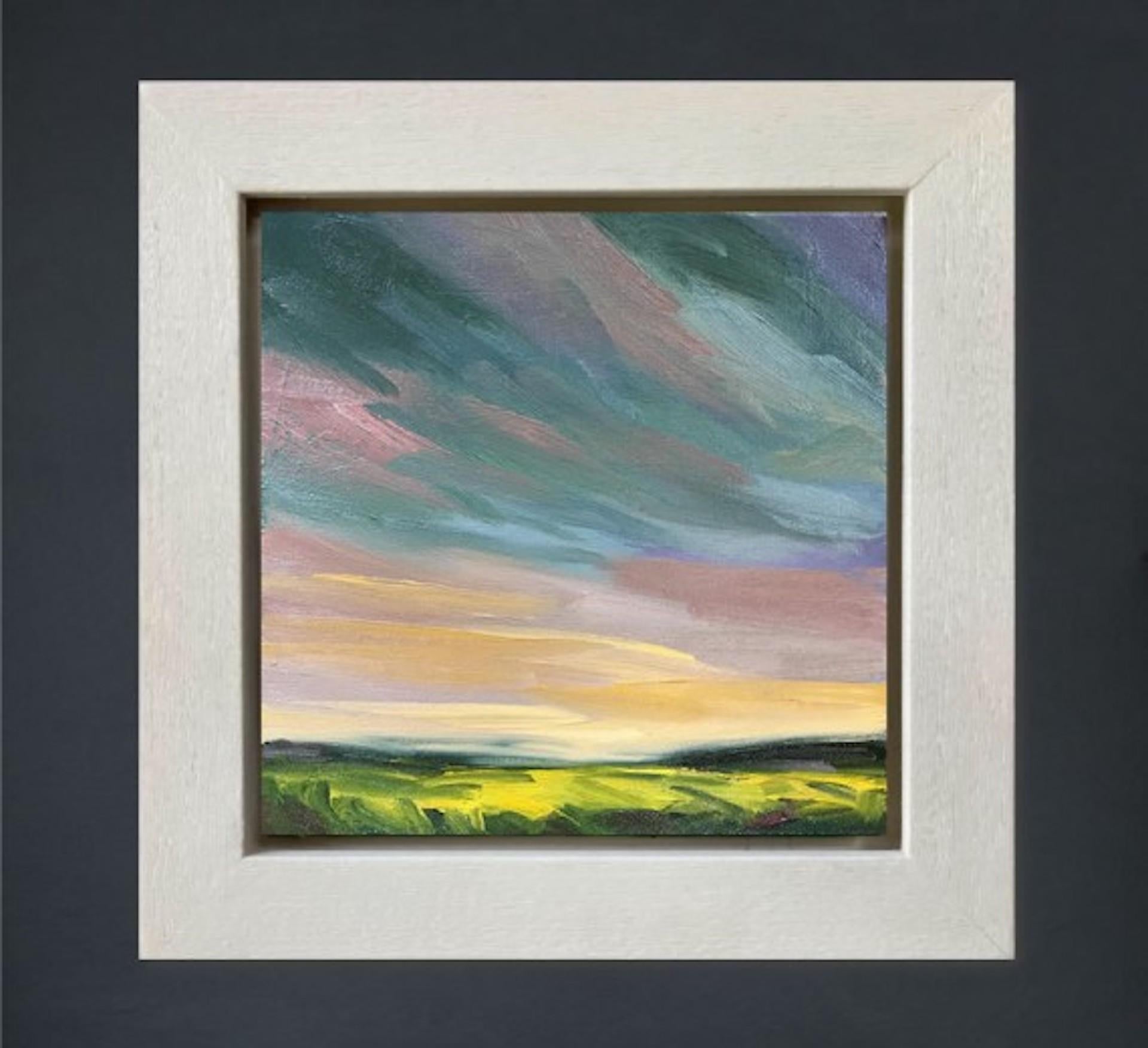 Suzanne Winn, Across The Rapefield II, Original Landscape Painting For Sale 1