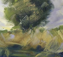 Suzanne Winn, Early Autumn Study I, Original Landscape Painting, Affordable Art