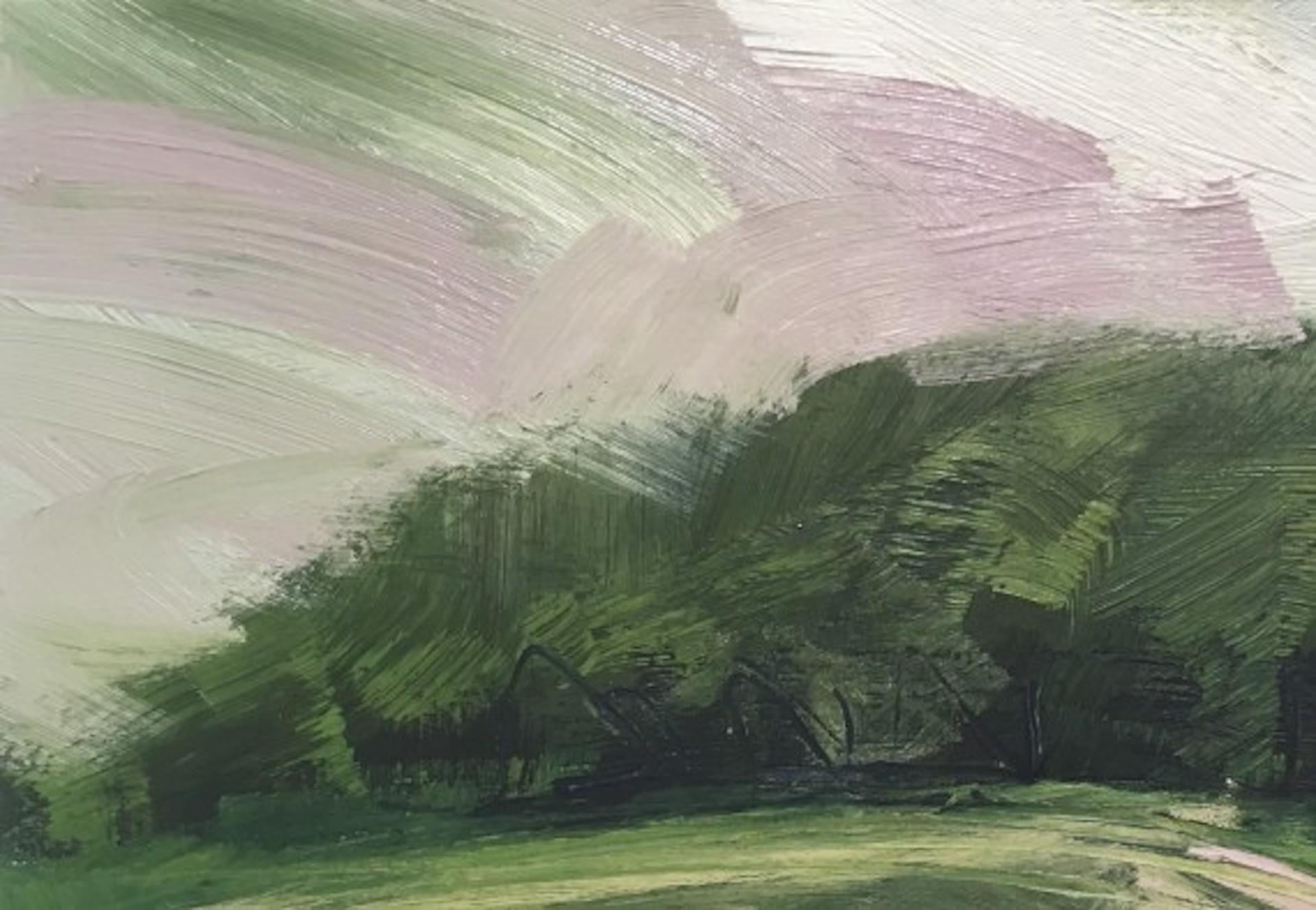 Suzanne Winn, The Wood in Summer, Peinture de paysage originale, Art abordable en vente 2