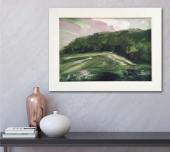 Suzanne Winn, Il bosco in estate, Pittura originale di paesaggio, Arte accessibile