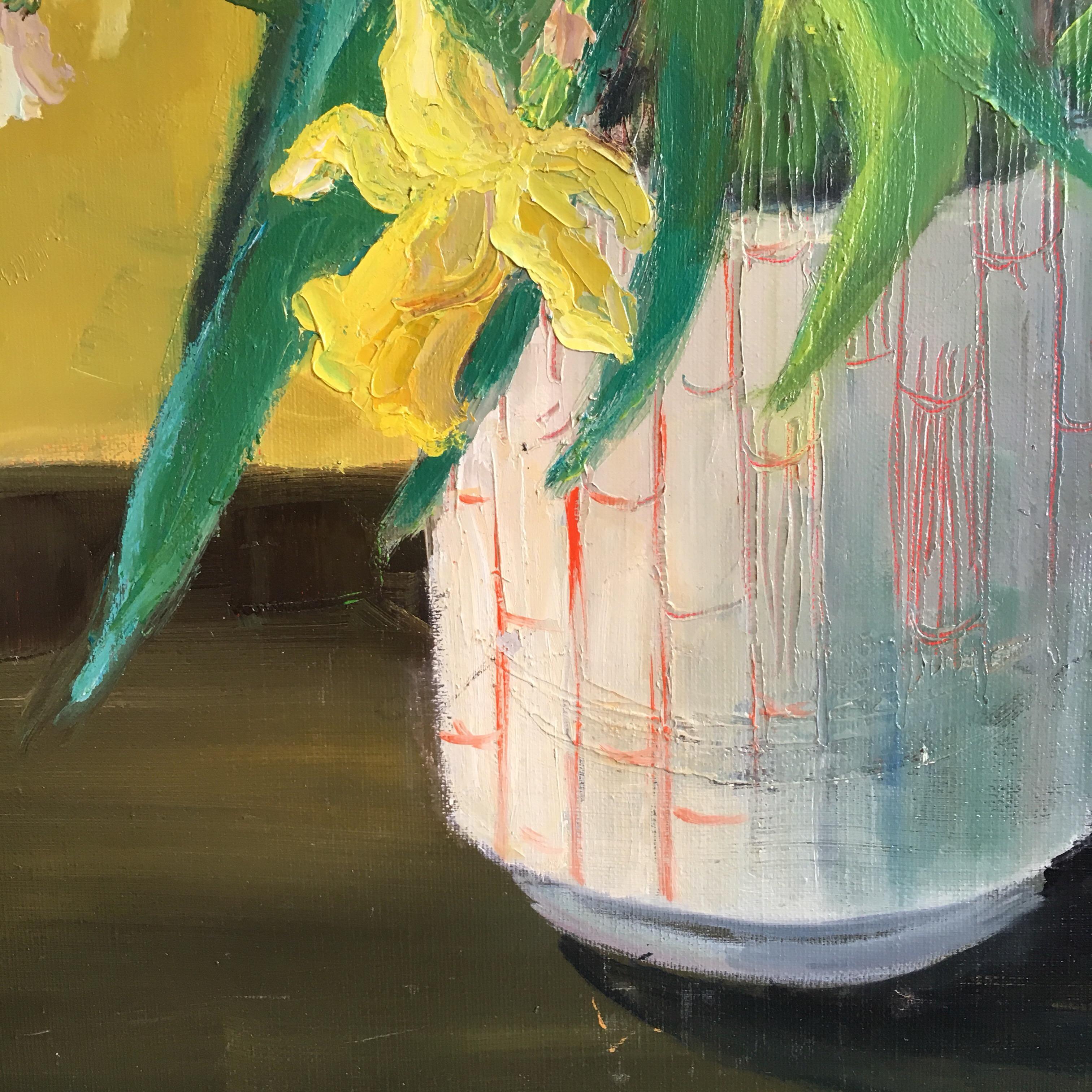 daffodil oil painting