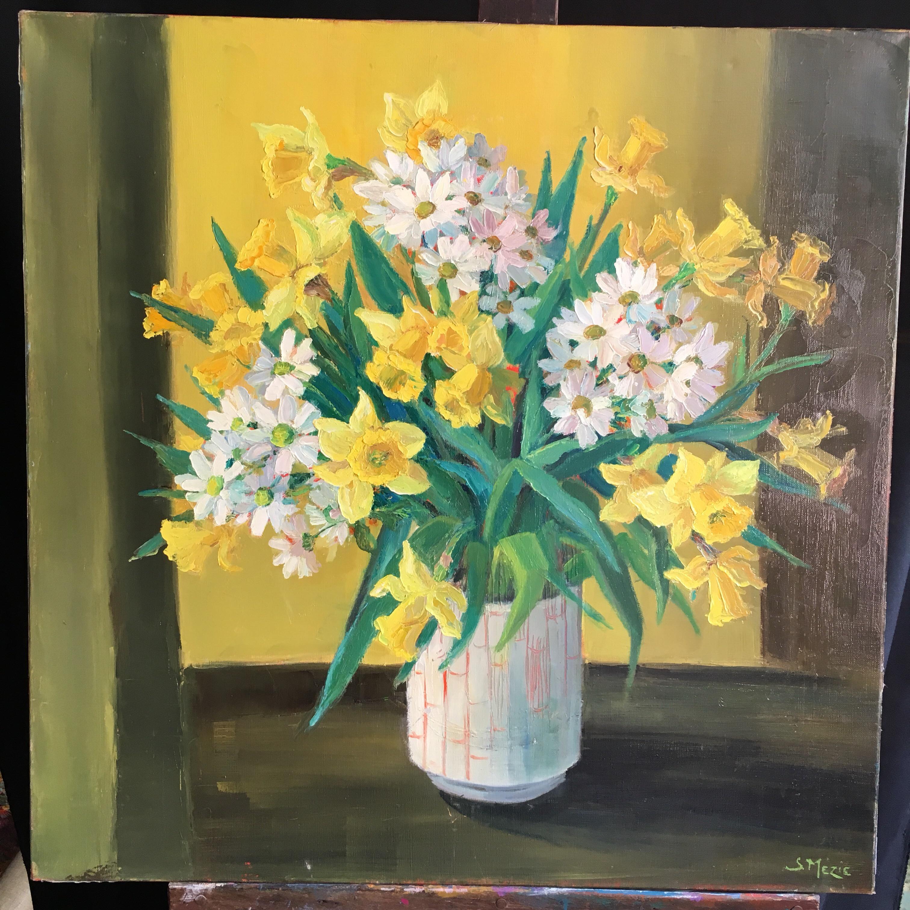 oil paintings of daffodils