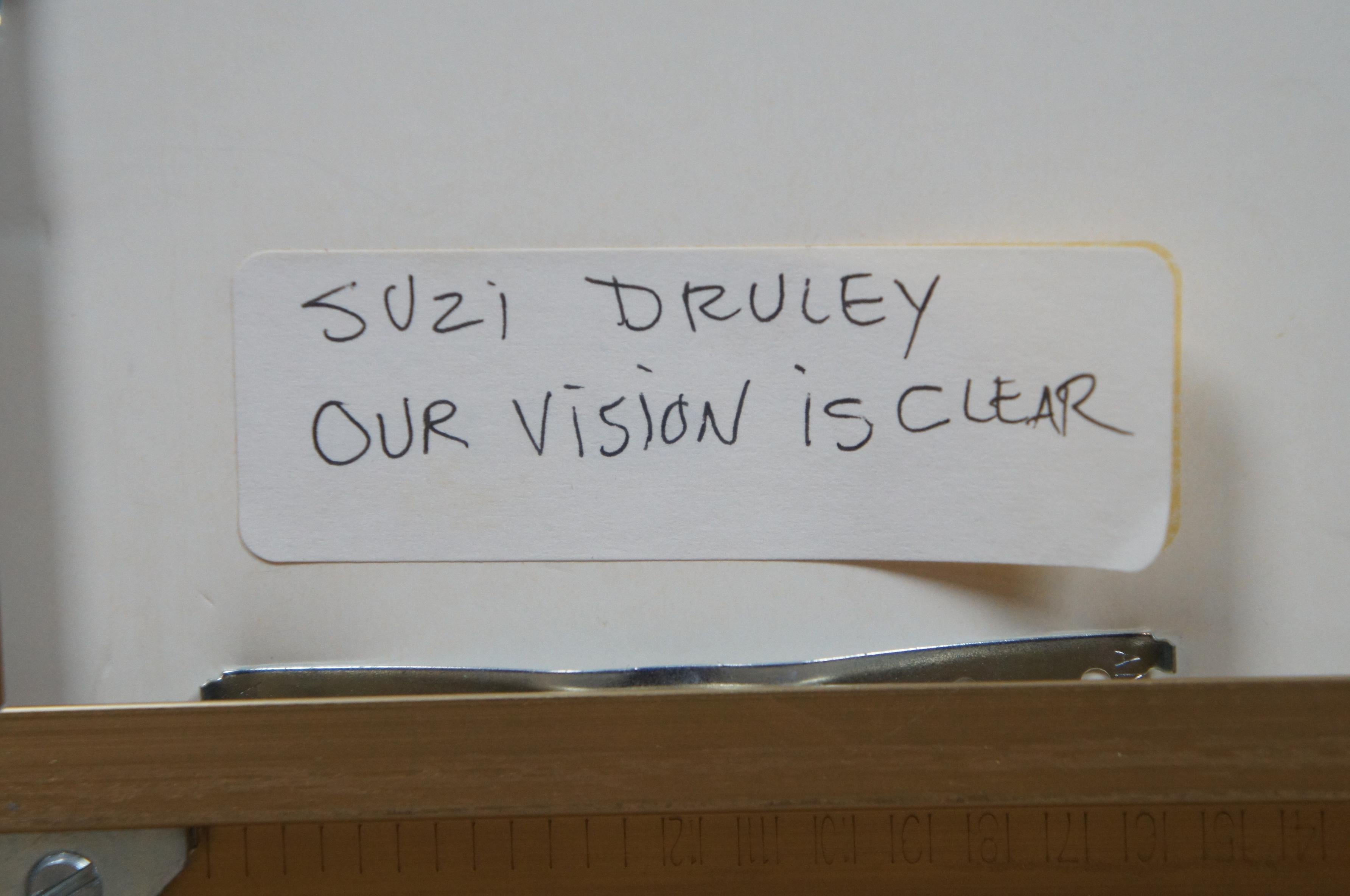 Suzi Druley Our Vision est une peinture amérindienne transparente à l'acrylique et au crayon en vente 1