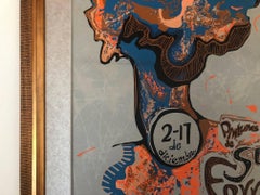 Suzi Ferrer Abstrakter Expressionismus Siebdruck von Lorenzo Homov:: 1966