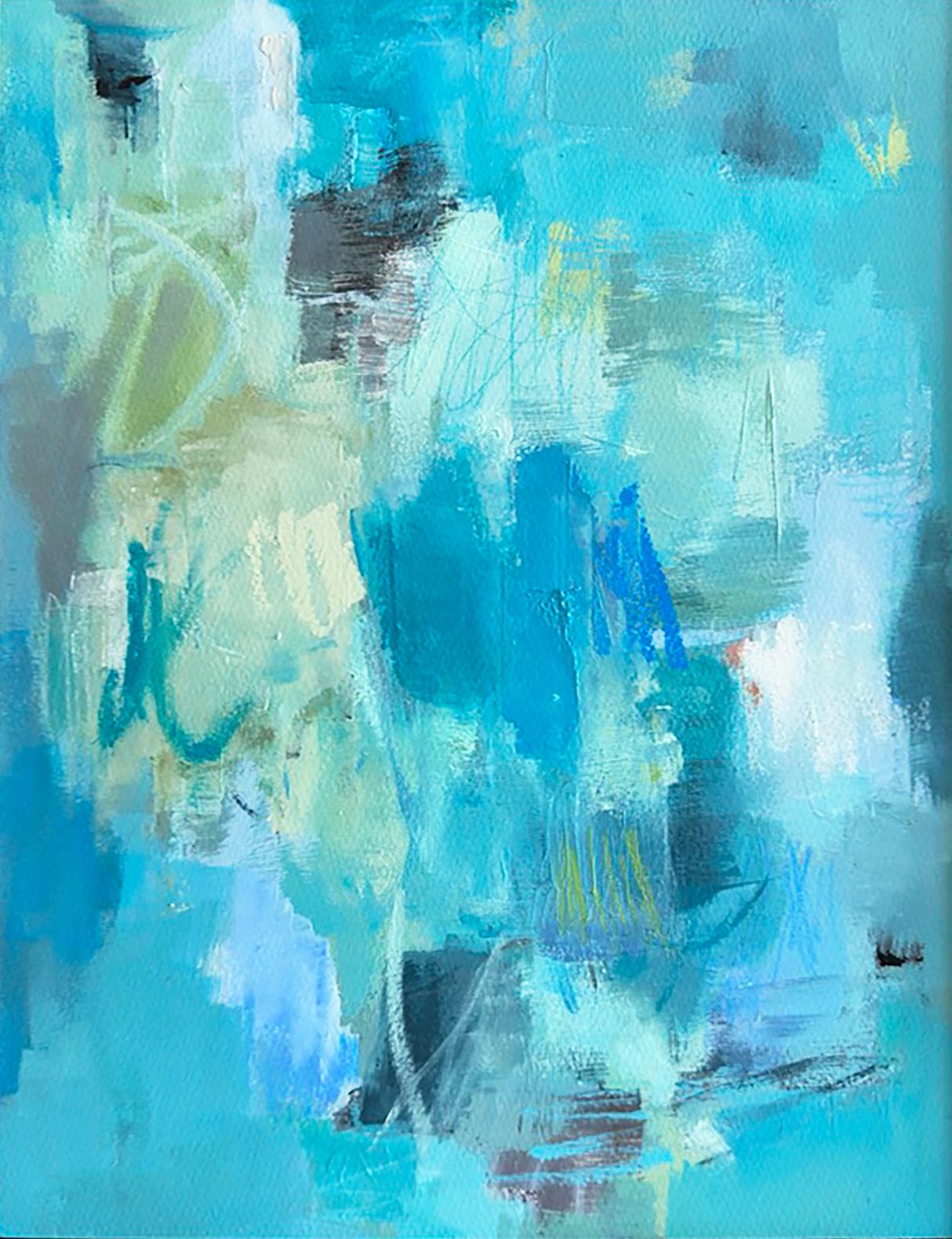 Suzie Buchholz Abstract Painting - Barefoot in July