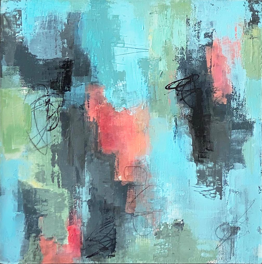 Suzie Buchholz Abstract Painting - Finding Grace