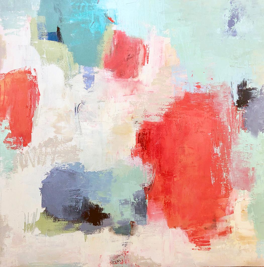Suzie Buchholz Abstract Painting - French Kiss