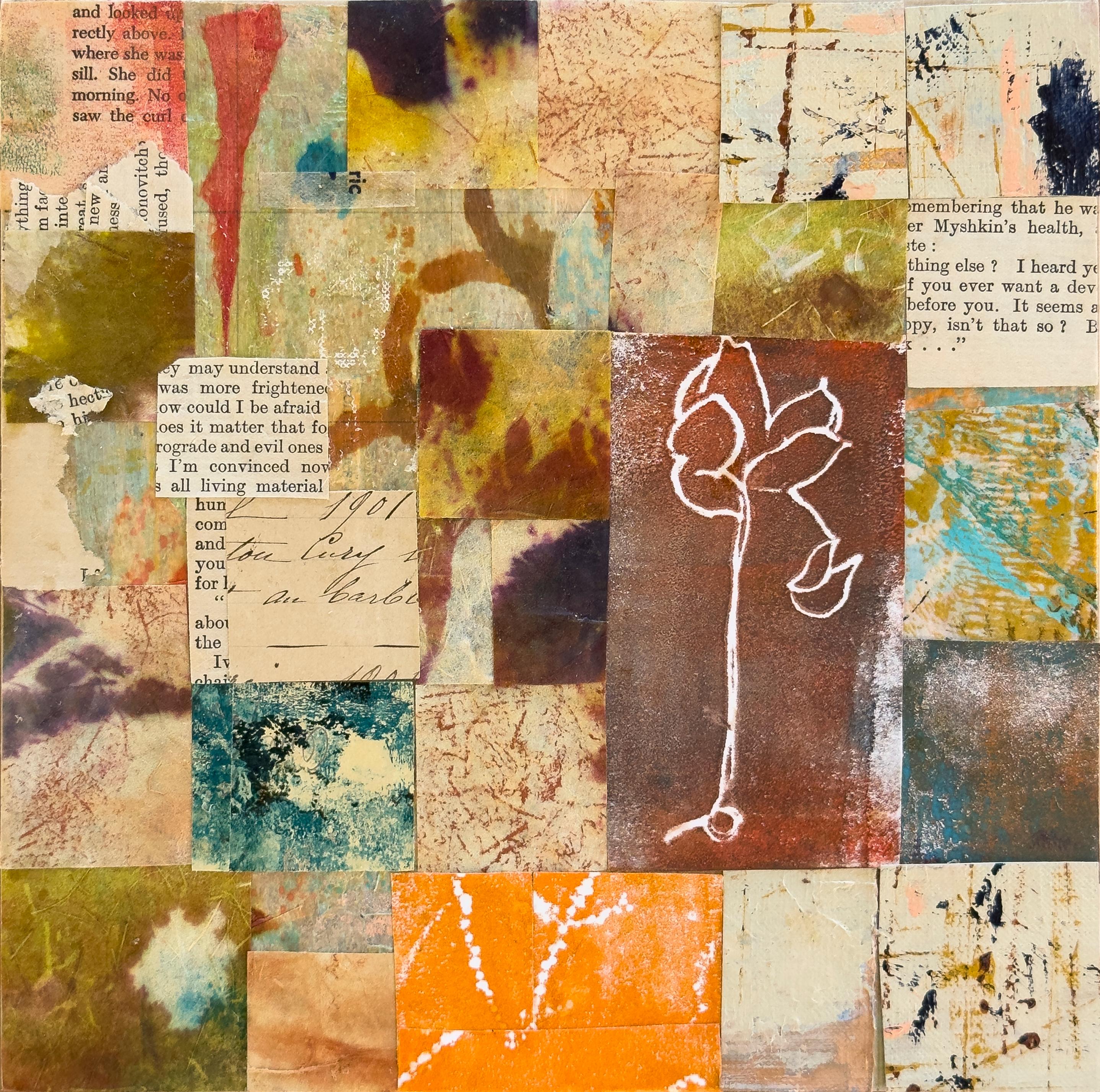 Fleur n° 1 - Mixed Media Art de Suzy Farren