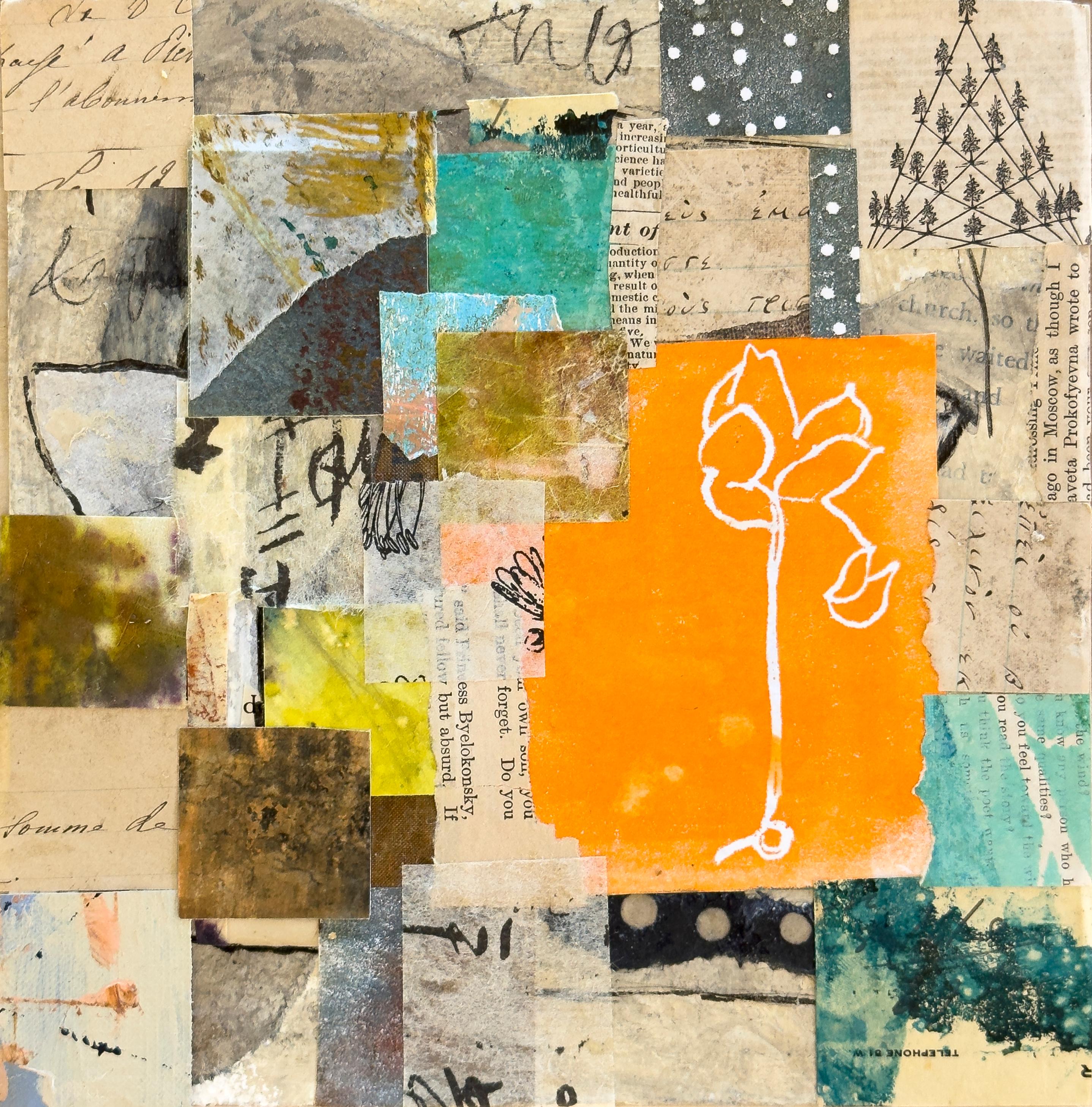 Fleur n° 2 - Mixed Media Art de Suzy Farren