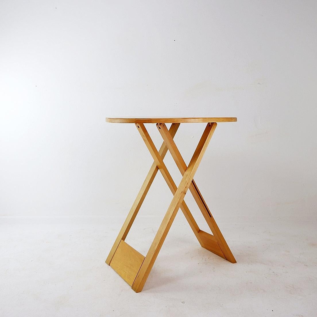 Wood Suzy folding table by Adrian Reed for Princes Design Works Ltd, 1970s For Sale