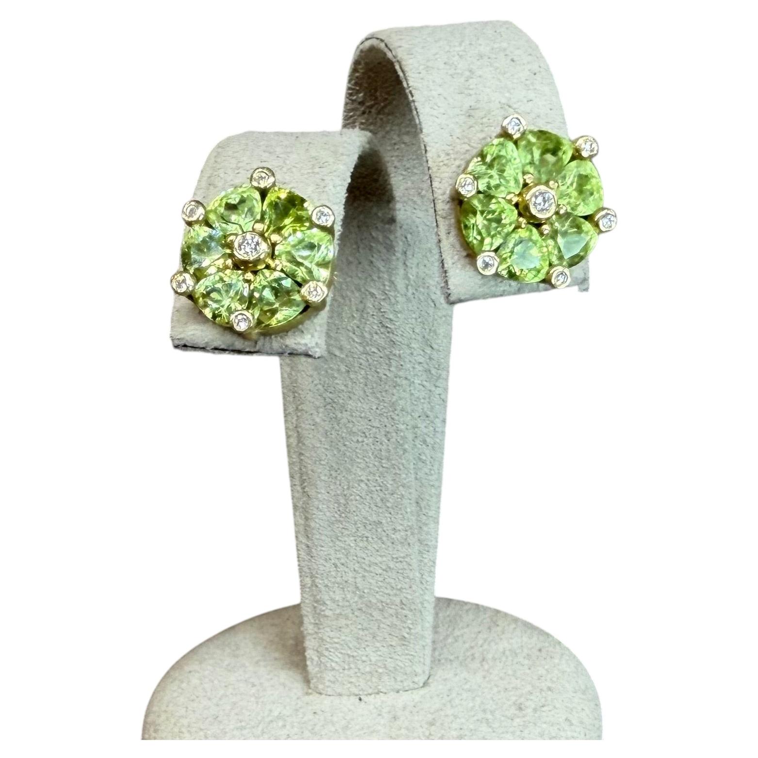 Suzy Landa Diamond Wagon Wheel Stud Earrings