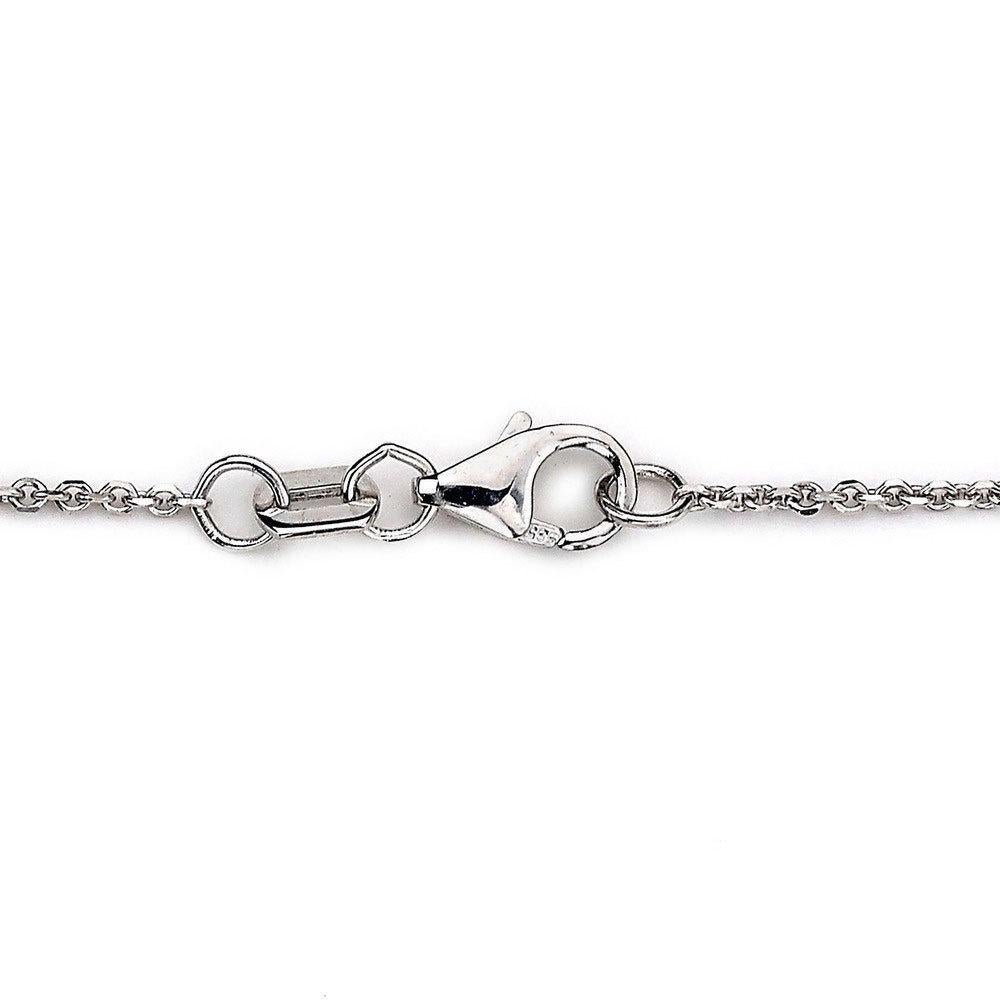 Contemporaneo Collana solitario in oro 14 carati con diamante bianco rotondo da 0,15 carati di Suzy Levian in vendita