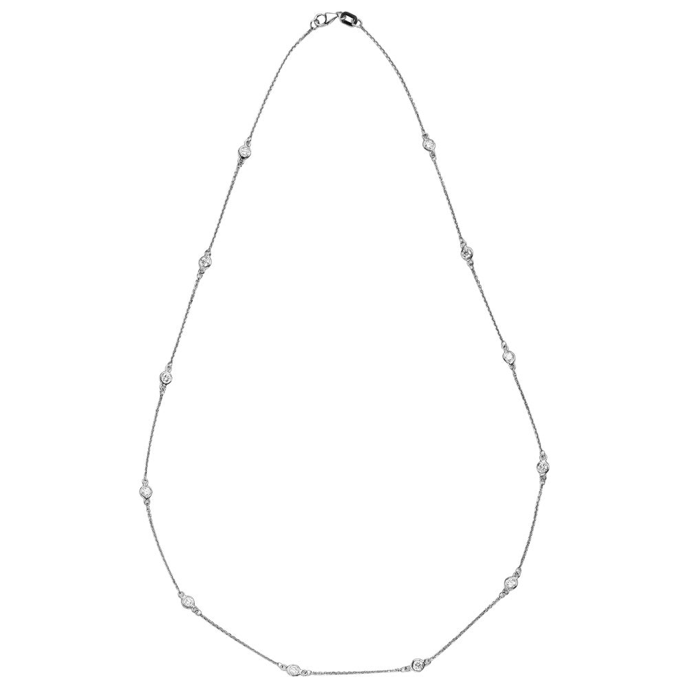 Suzy Levian Collier station en or 14 carats avec diamants de 0,40 carat au mètre