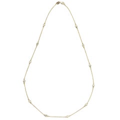Collar Estación de Diamantes Suzy Levian de oro de 14 quilates de 0,40 quilates