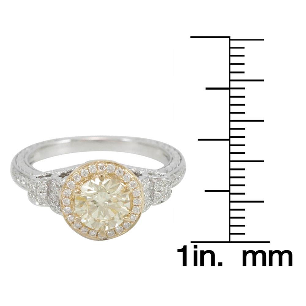 levian yellow diamond ring