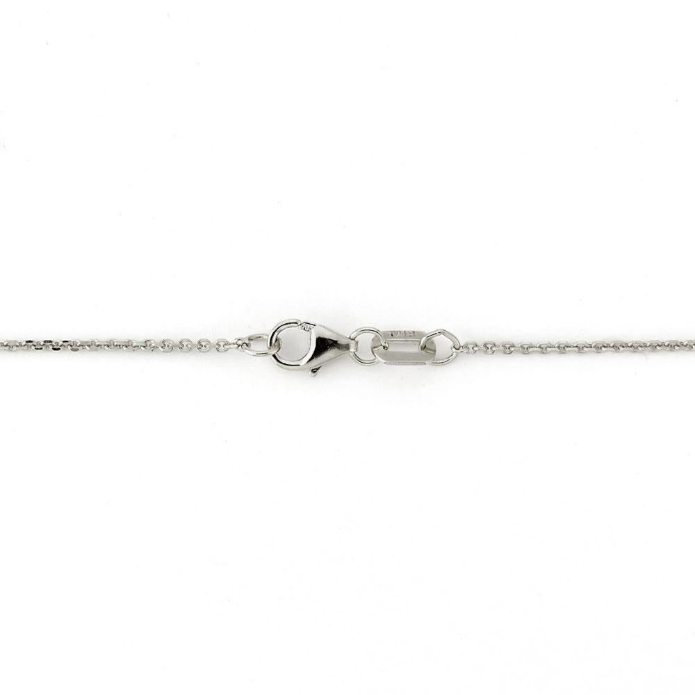 Suzy Levian 14K Weißgold 0,10 Karat Weißer Diamant Station Kette Armband (Zeitgenössisch) im Angebot