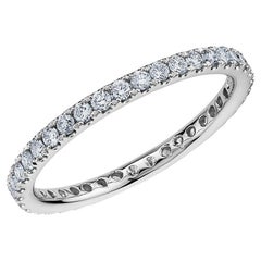 Suzy Levian 14K White Gold 0.50 ct TDW Diamond Eternity Band Ring