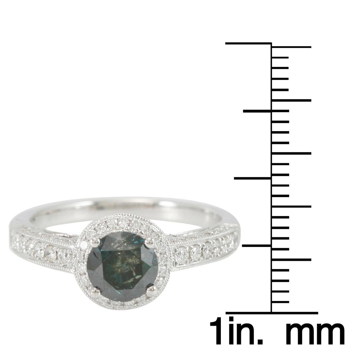 levian green diamond ring