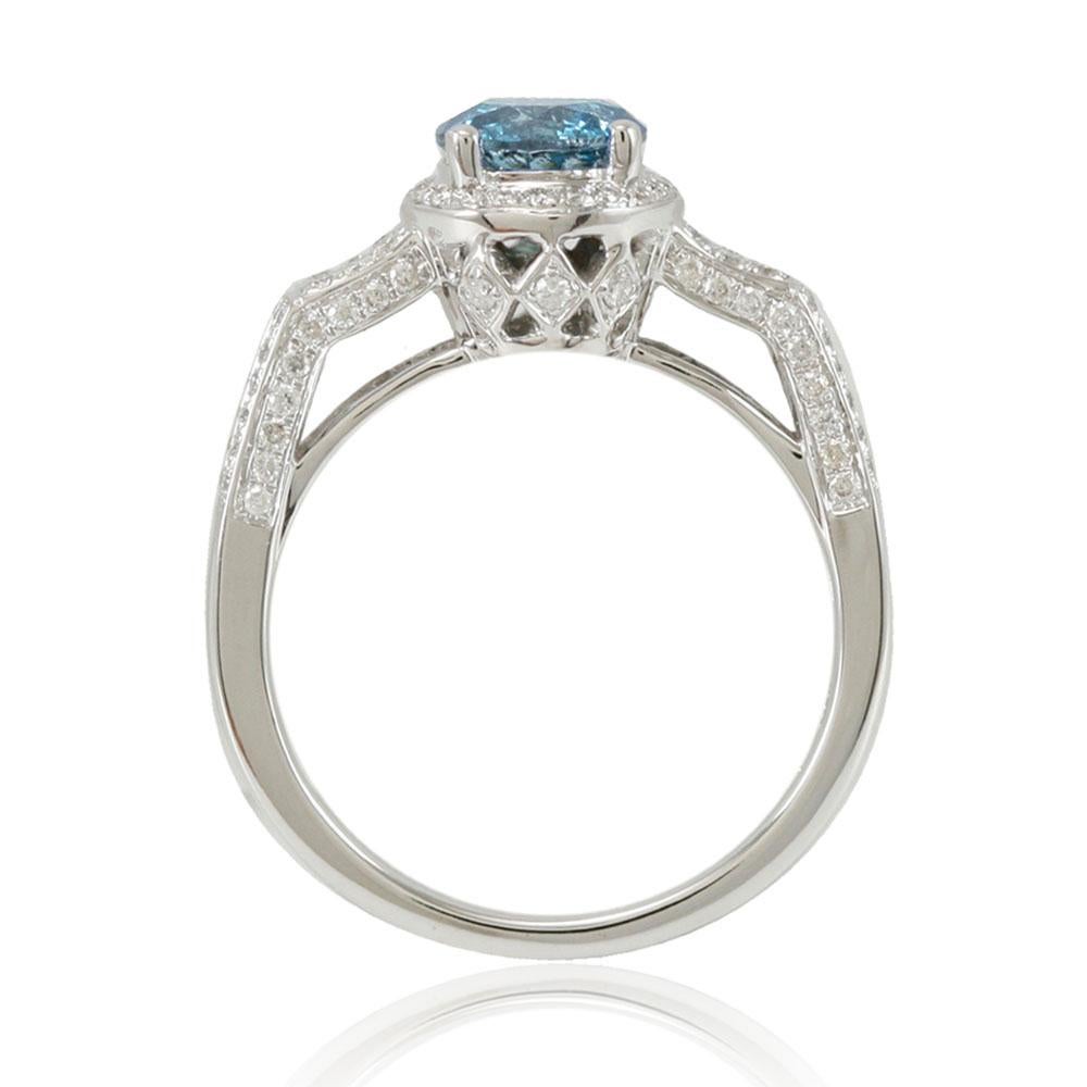 blue diamon ring