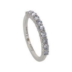 Used Suzy Levian 0.50 Carat Diamond 14K White Gold Eternity Half Band