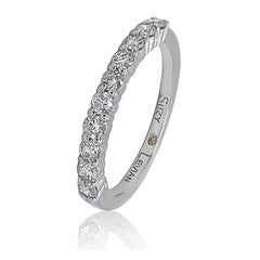 Suzy Levian 0.50 Carat Diamond 14K White Gold Eternity Half Band