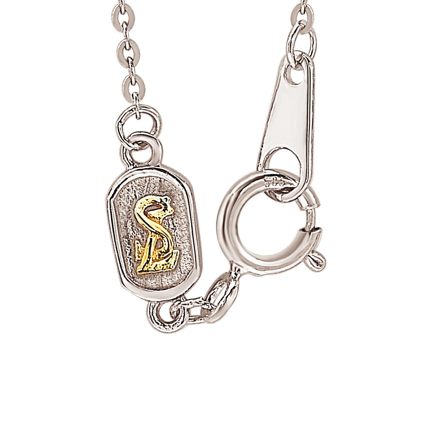 This breathtaking personalized Suzy Levian letter necklace features natural diamonds, hand-set in 14-Karat white gold. It's the perfect individualized gift to let someone special know you're thinking of them. Each letter necklace features a row of