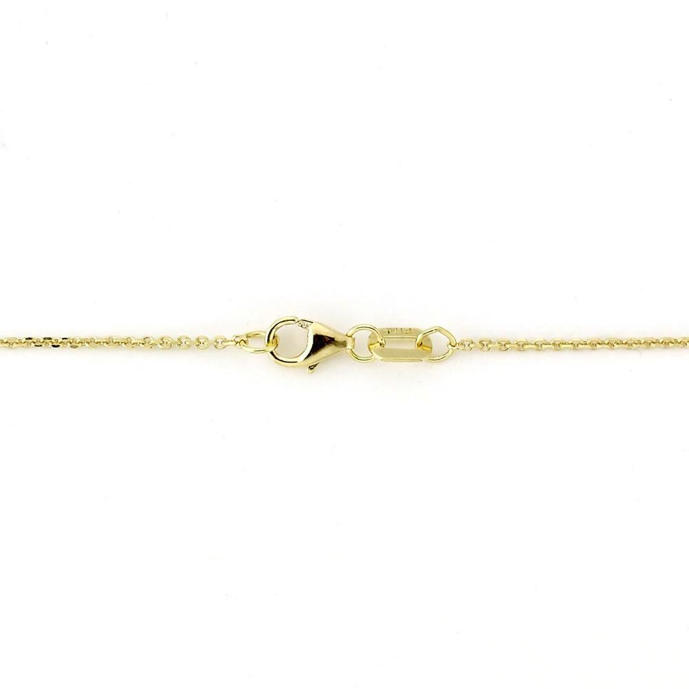 Contemporary Suzy Levian 14K Yellow Gold 0.10 Carat White Diamond Station Chain Bracelet For Sale