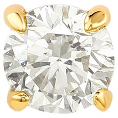 Suzy Levian, or jaune 14 carats 0,11 carat tw. Boucle d'oreille diamant