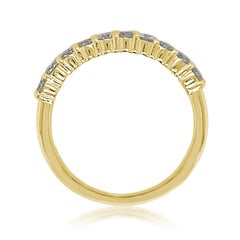 Suzy Levian 14K Yellow Gold 0.50 cttw Diamond Eternity Half Band
