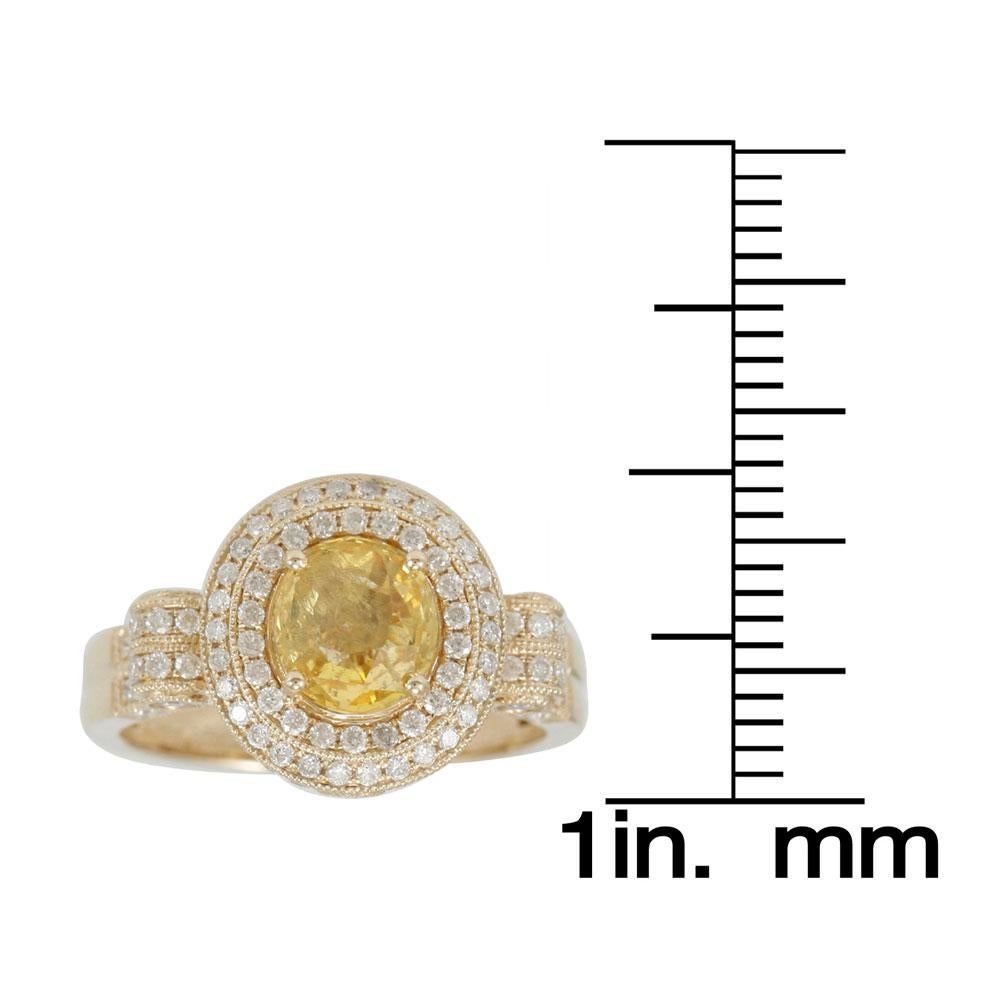 levian yellow diamond ring