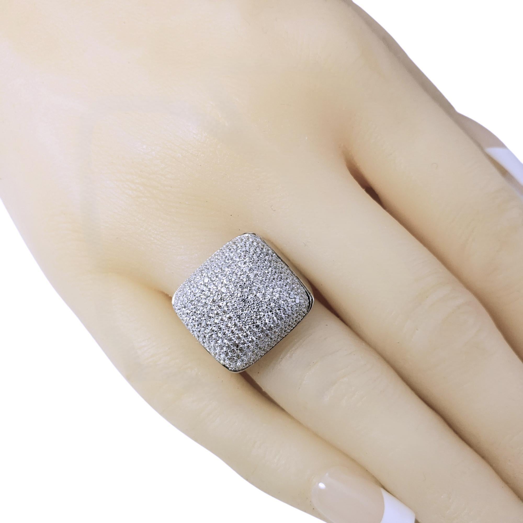 Suzy Levian Sterling Silver Brown & White Cubic Zircon Dome Ring Size 5.5 #20107 For Sale 6