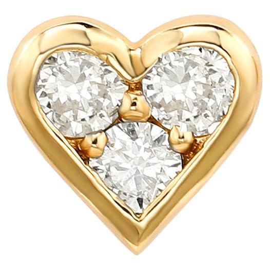 Suzy Levian Gelbgold 0.16 Karat Diamant Kleeblatt-Ohrstecker