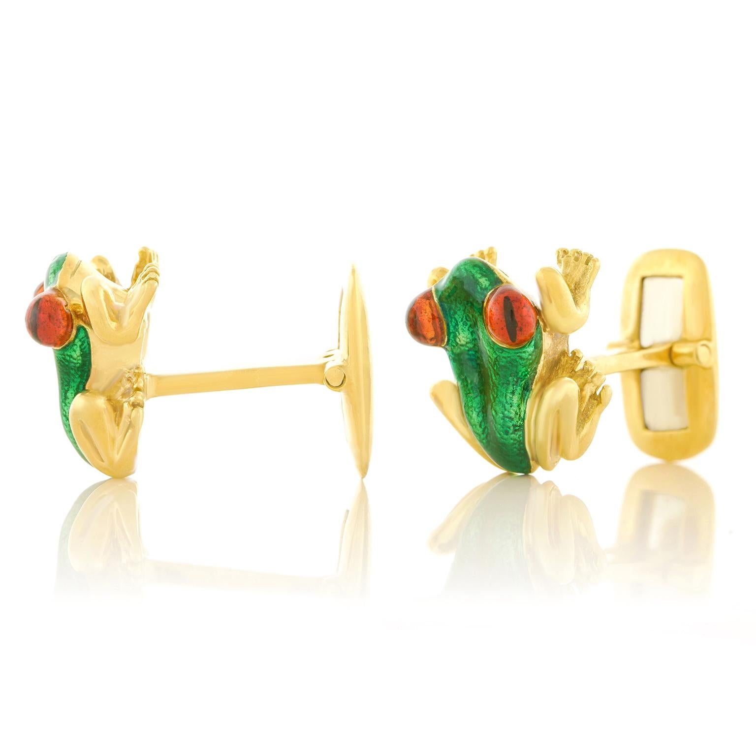 Suzy Mor Enamel Cufflinks 2