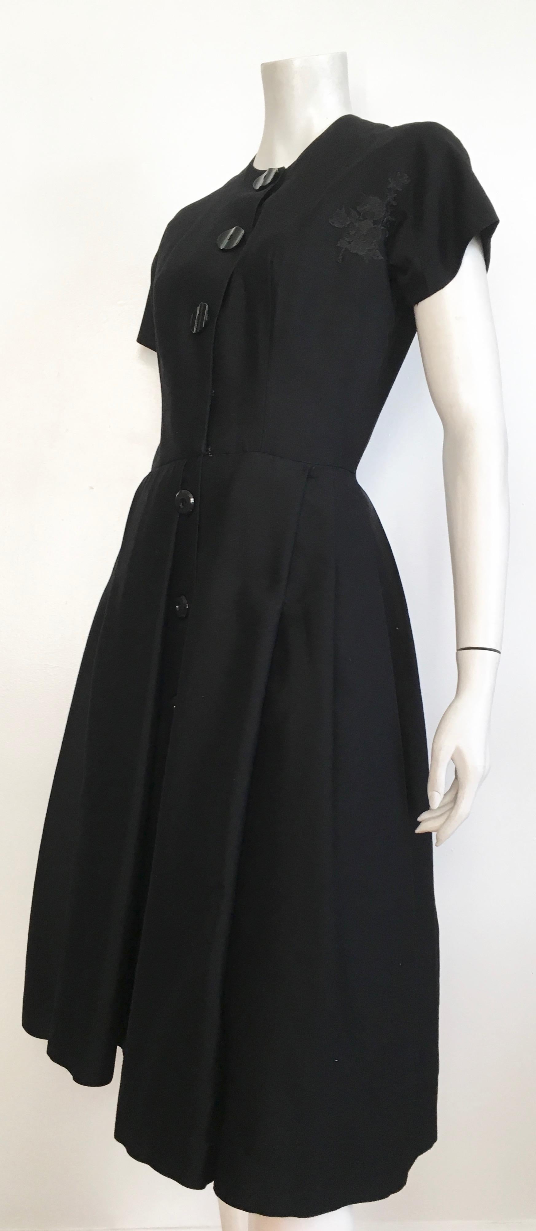 Suzy Perette 1950s Little Black Dress Size 4. For Sale 9