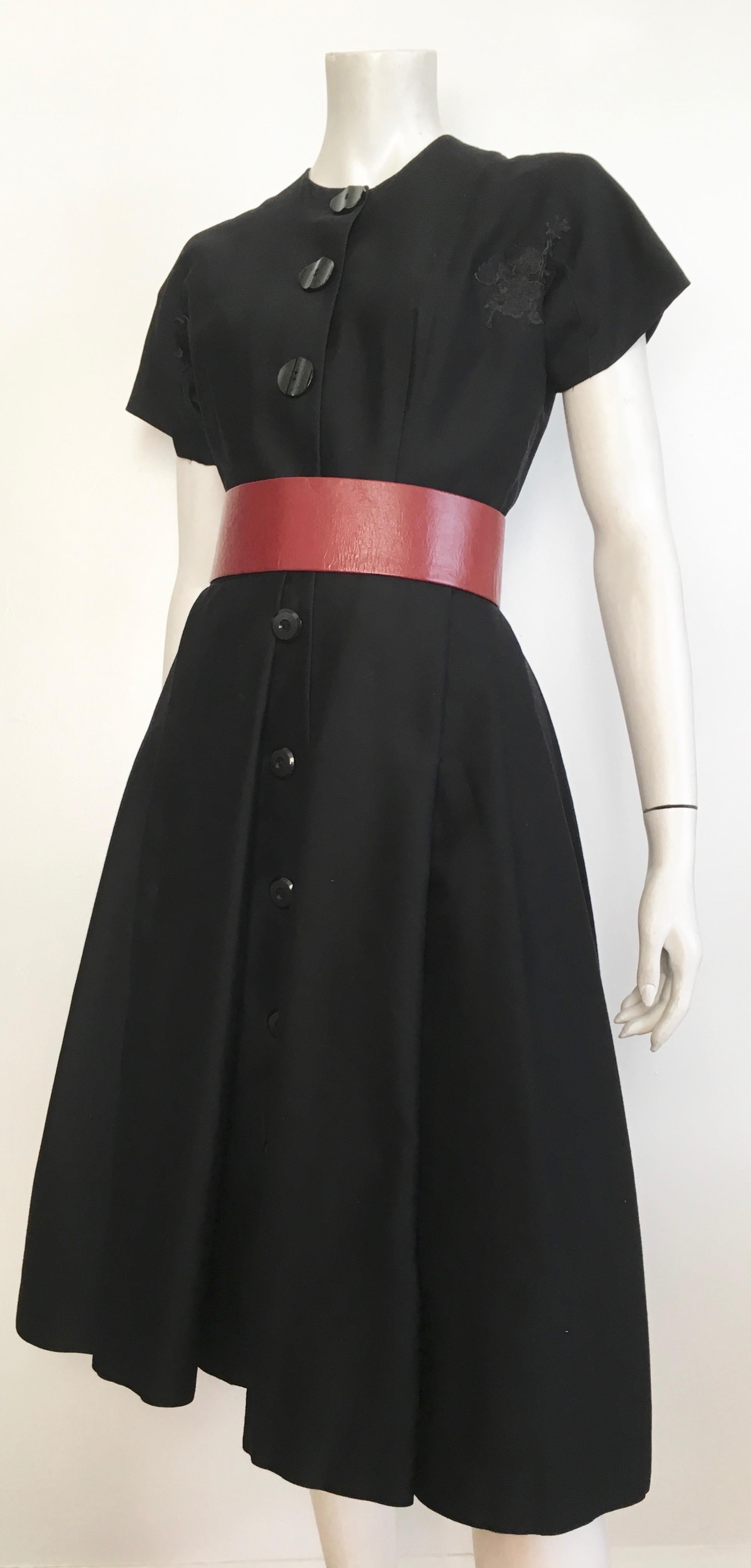 Suzy Perette 1950s Little Black Dress Size 4. For Sale 14