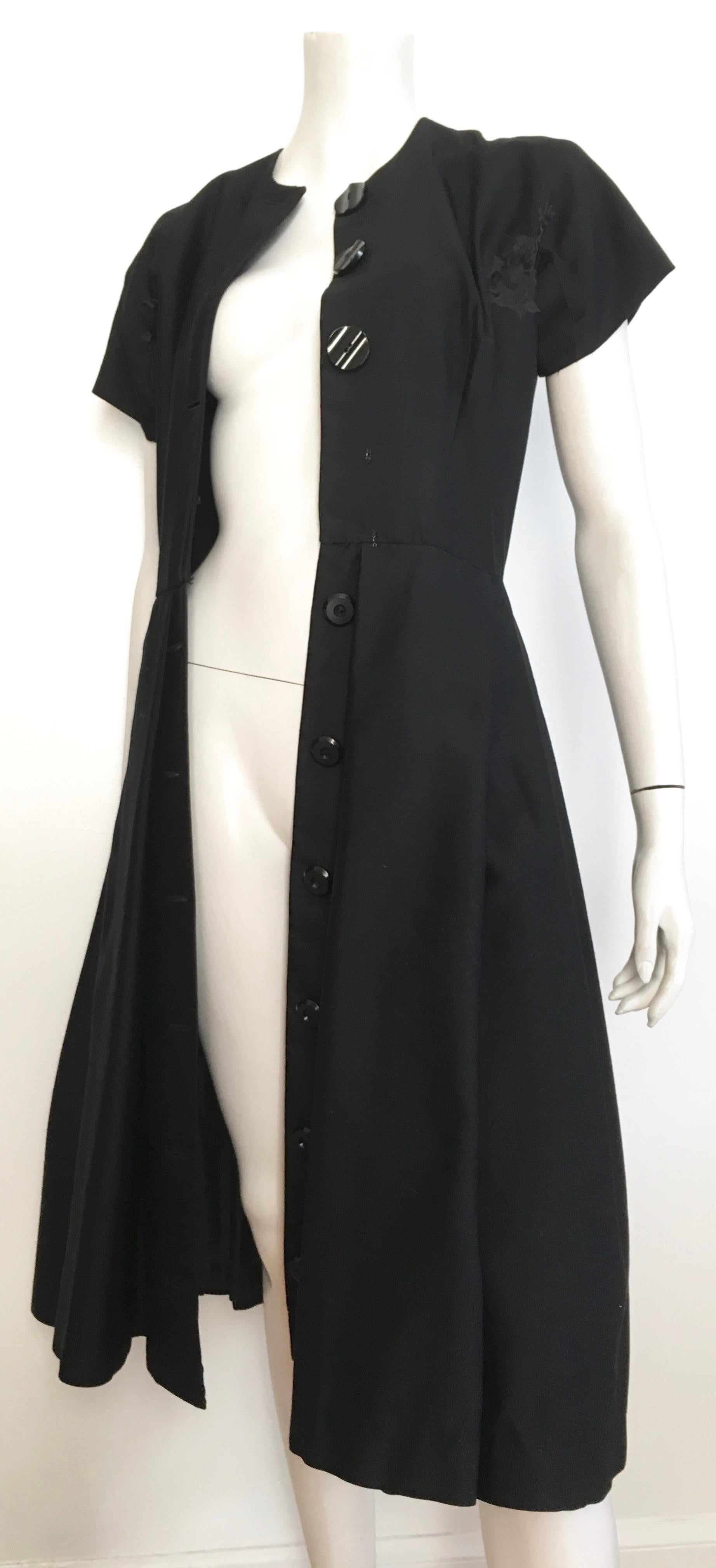 Suzy Perette 1950s Little Black Dress Size 4. For Sale 15