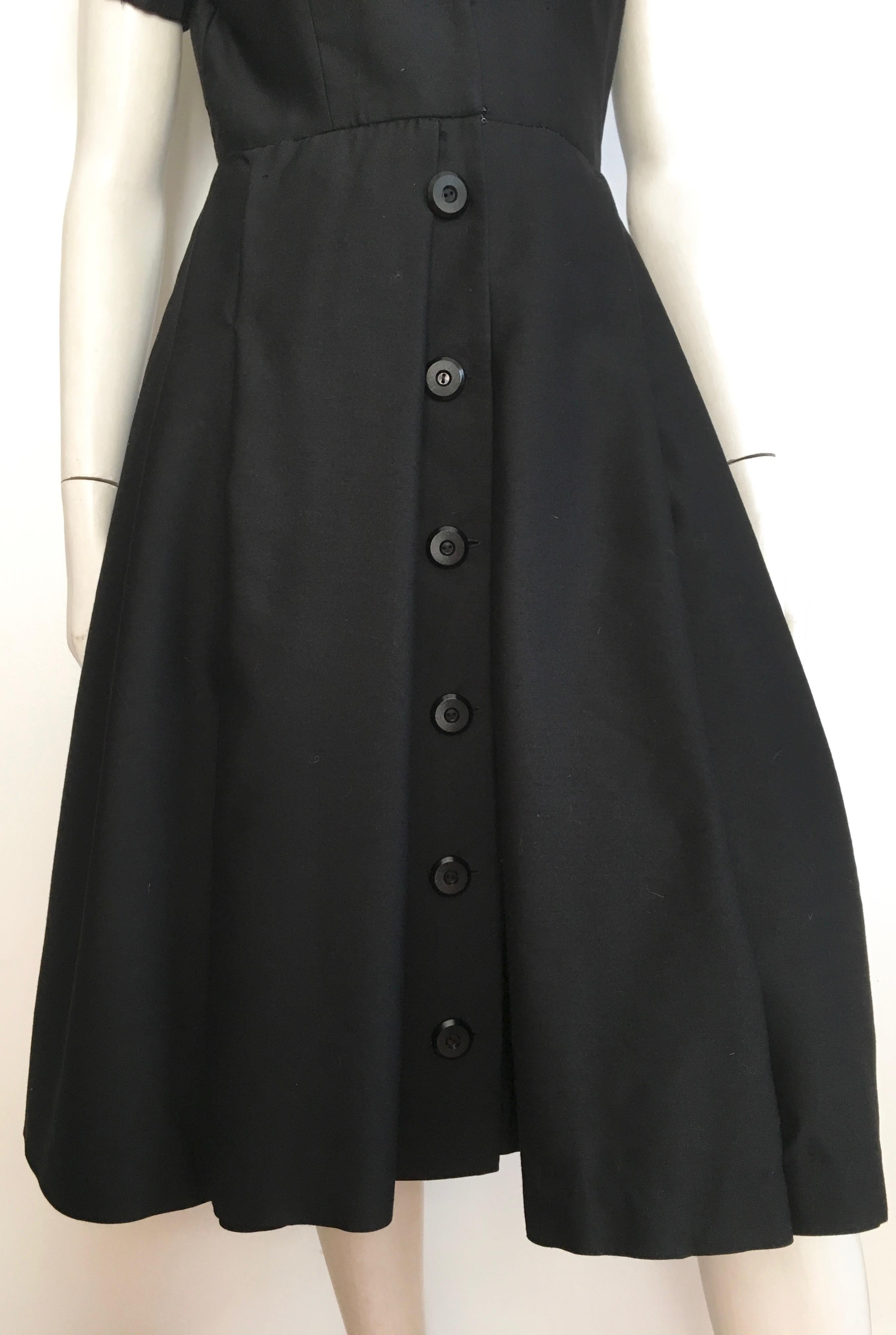 Suzy Perette 1950s Little Black Dress Size 4. For Sale 1