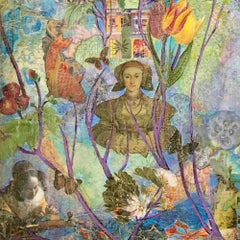 'Women of Distinction' Mixed Media Collage Painting