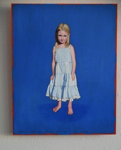 "Believe You Can Fly " by Suzy Smith, Original Oil Painting, Young Girl Portrait