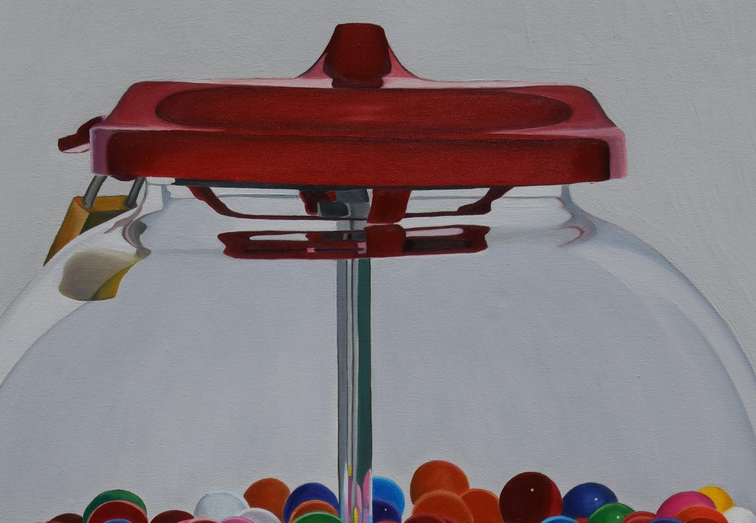 „Gumball Machine“ (2002) von Suzy Smith, Original-Ölgemälde im Angebot 1