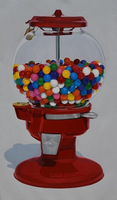 "Gumball Machine" (2002) by Suzy Smith, Original Oil Painting