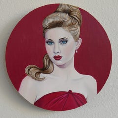 "Scarlet" (2023) by Suzy Smith, Original Oil Painting, Portrait
