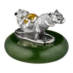 SV925 Citrine Mice Miniature for Gift and Interior