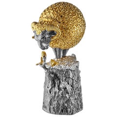 SV925 Gold-Plated Golden Fleece Shot Cup for Celebration, MOISEIKIN
