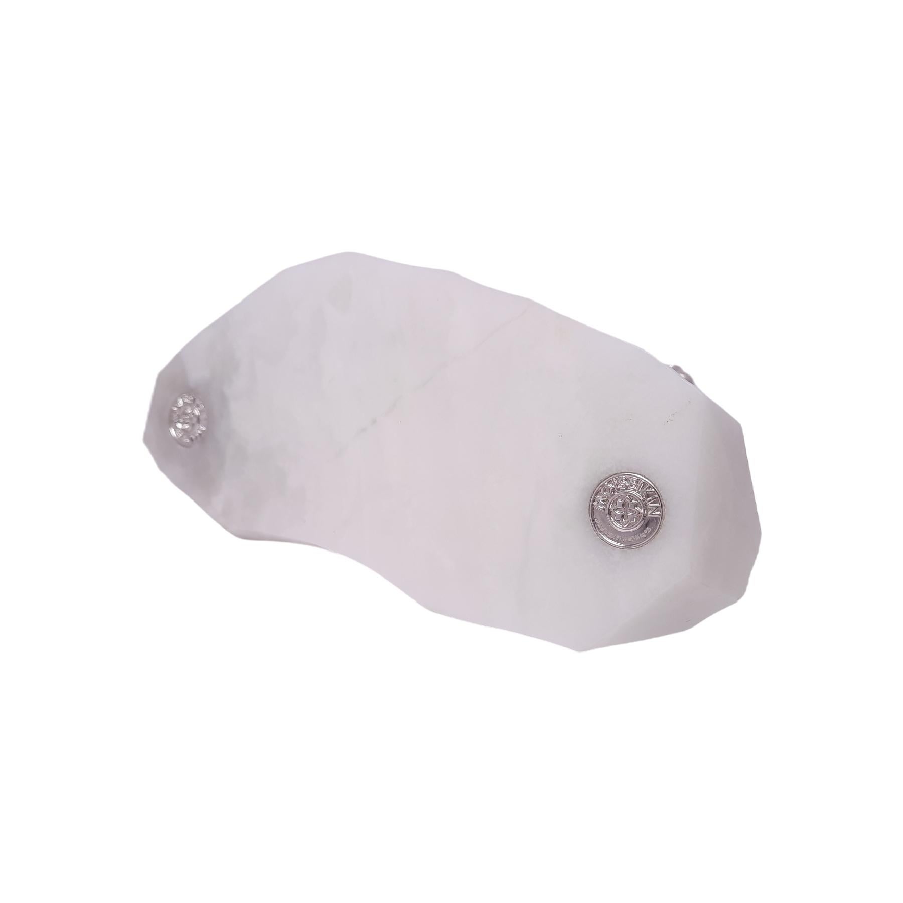 SV925 Tiger-Miniatur mit seltenem weißem Nephrit und Diamanten-Augen (Zeitgenössisch) im Angebot